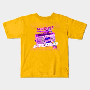 80s Portable Stereo Kids T-Shirt